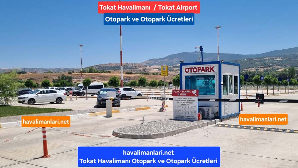 Tokat Havaalanı Otoparkı ve Otopark Girişi